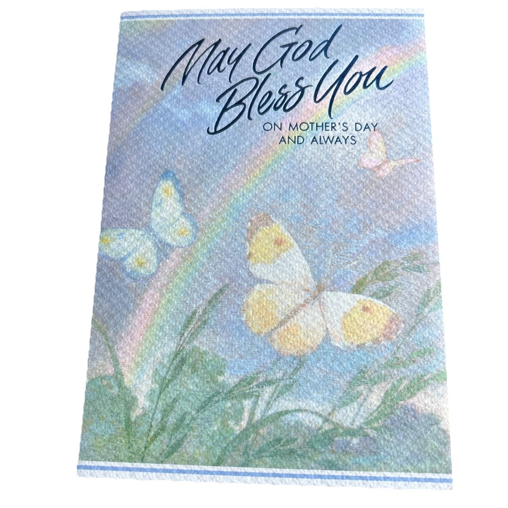 Hallmark Religious Mother's Day Card for Anyone Butterflies Rainbow